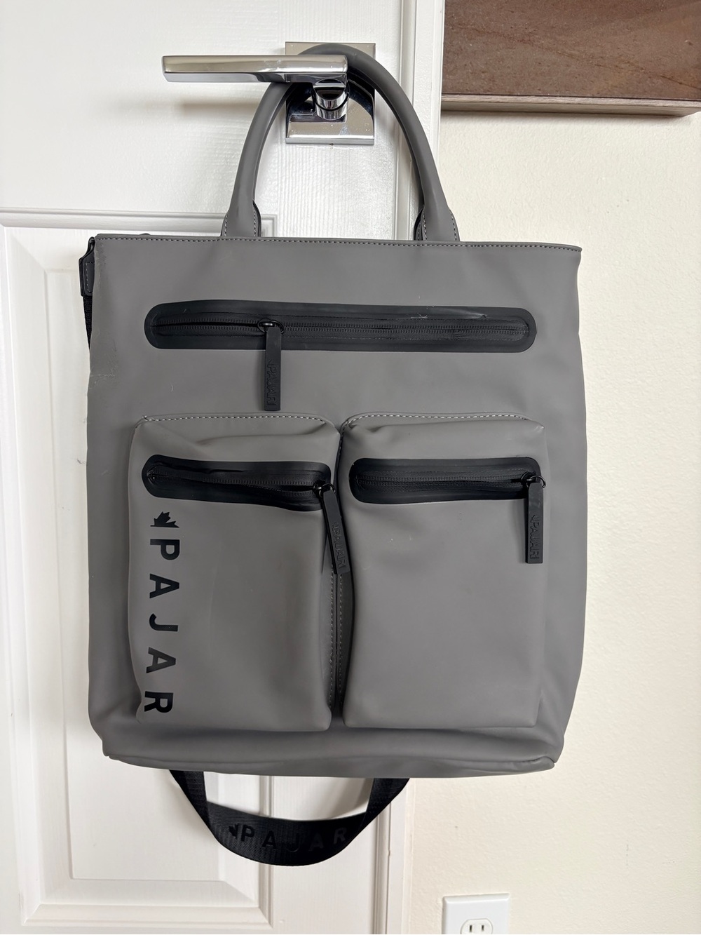 Pajar Gray Men's Laptop Tote Bag with Front Pockets